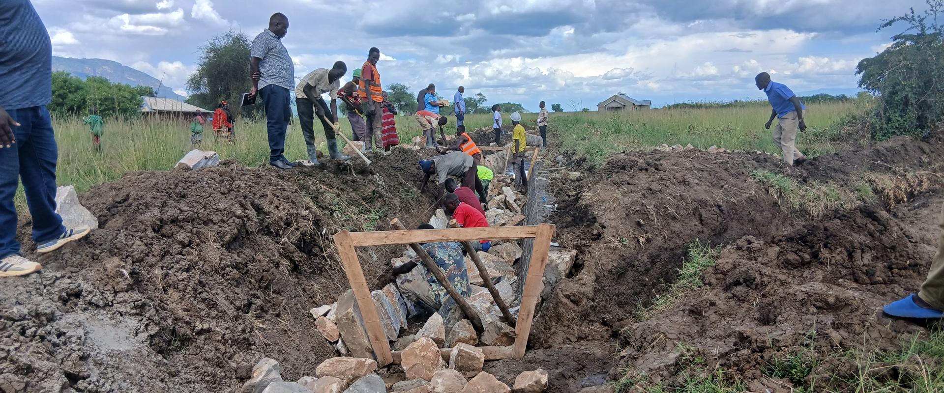 Nakapiripirit Launches Drainage Works To Curb Flooding At Lomorimoir Primary School Under The Local Climate Adaptive Living Facility (Local) Project 